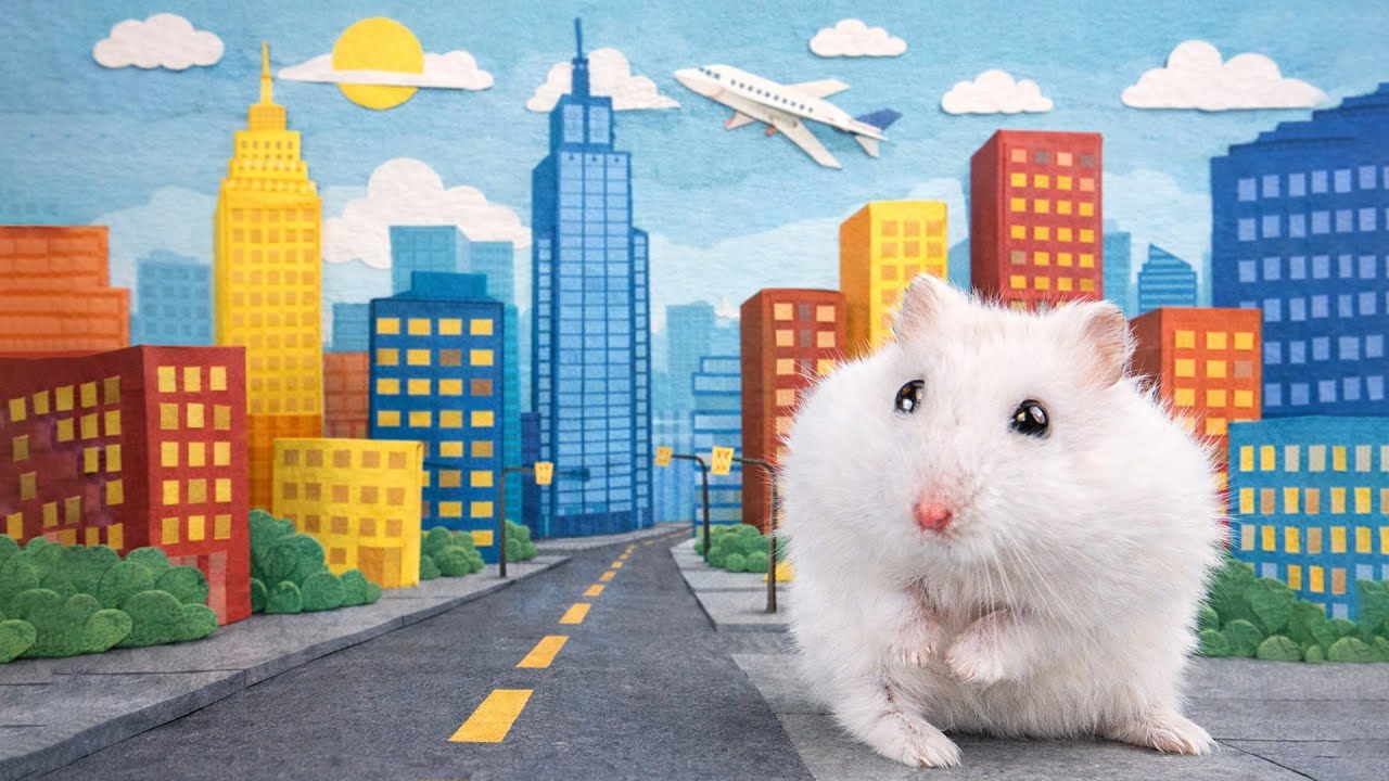 A Cute Hamster Exploring a Fun Adventure Maze Step by Step | Hamsterious