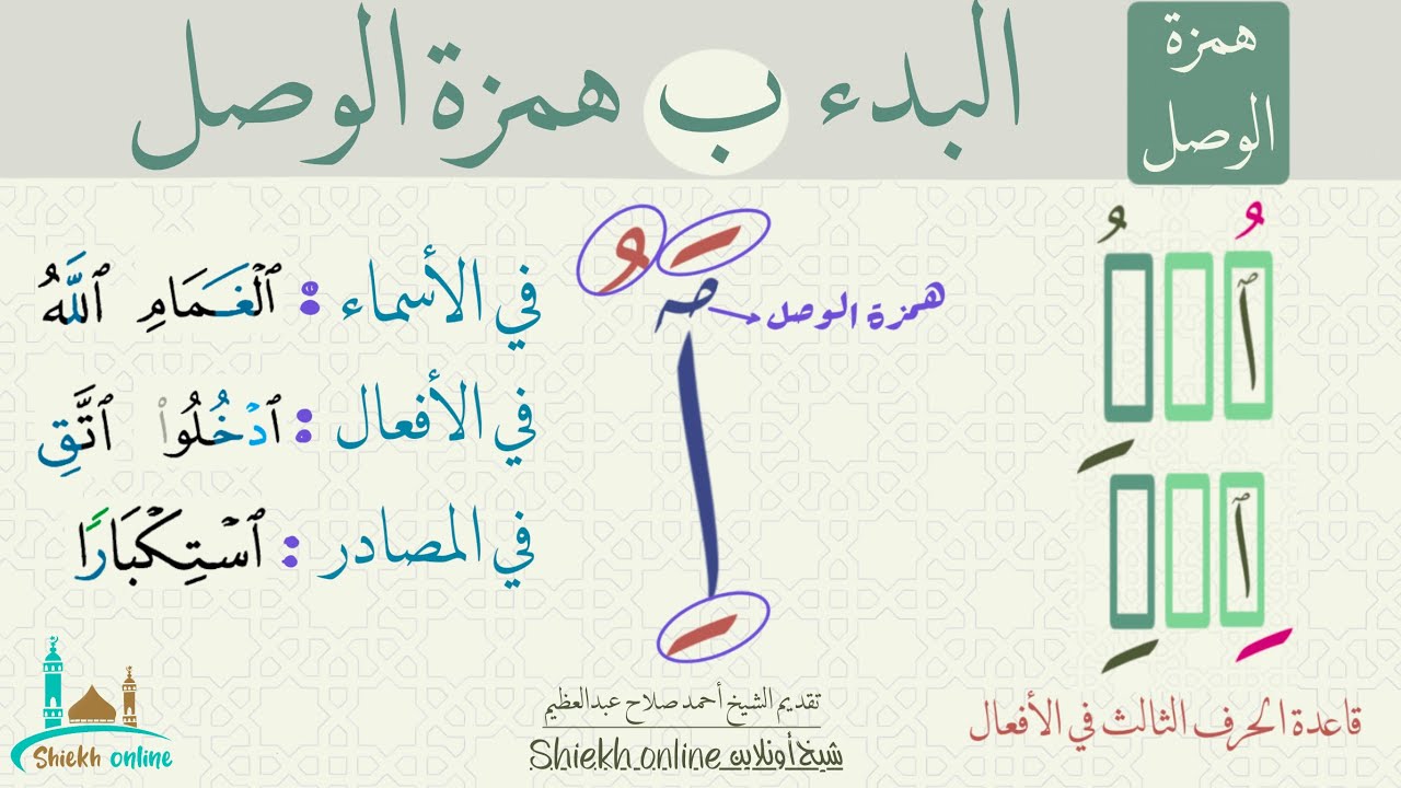كيف نبدأ بهمزة الوصل؟