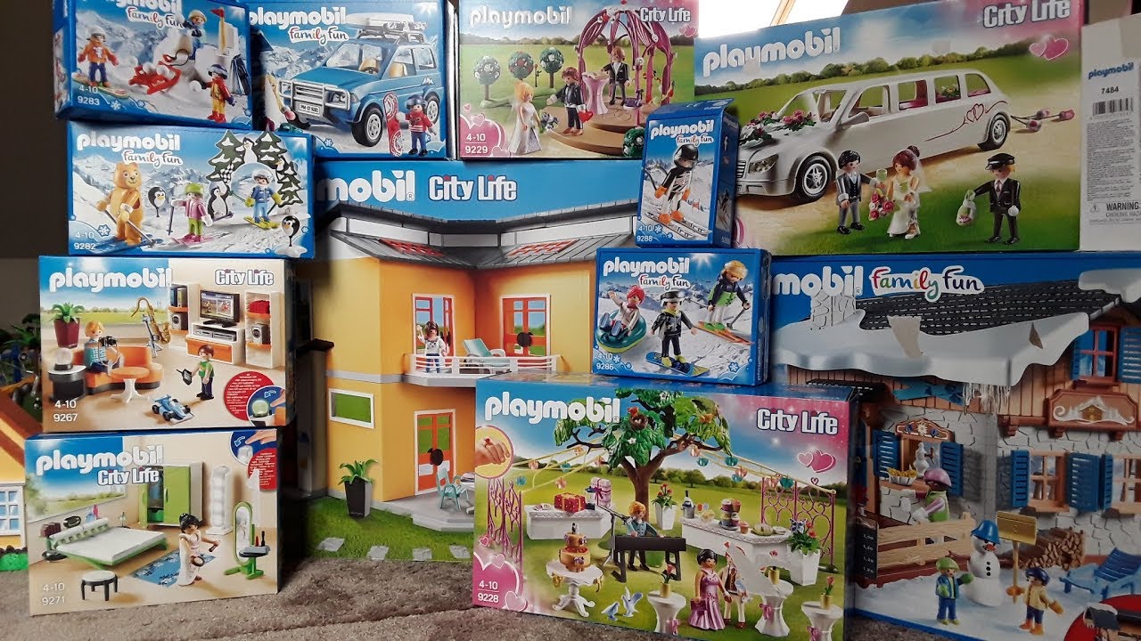 Présentation de mes cadeaux de noël 2018 playmobil