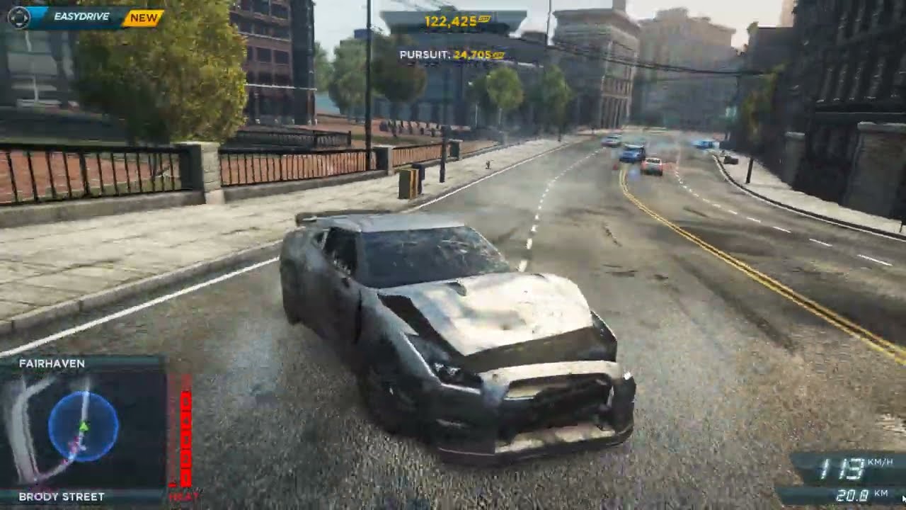 trying to escape police using nissan gtr and trying to max heat lvl in nfs most wanted#nfsmostwanted