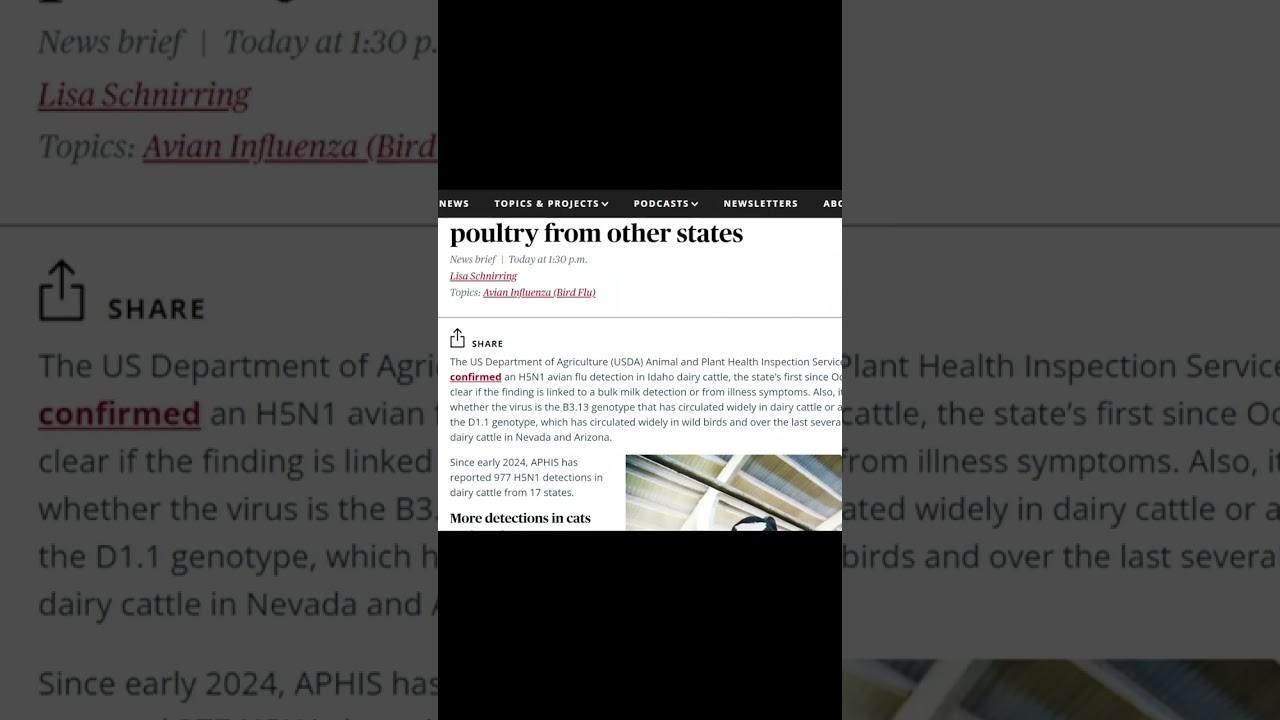 H5N1, Bird Flu, and Mystery Virus Updates