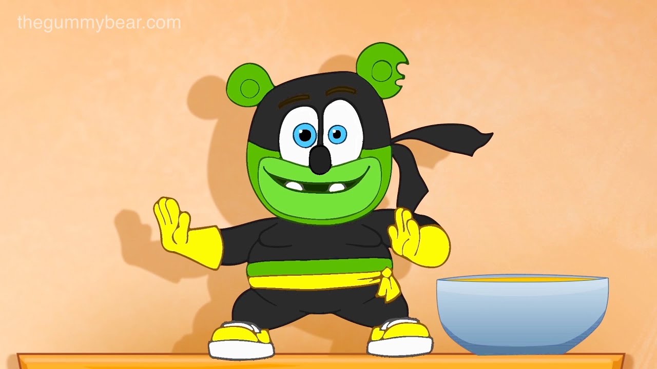 GUMMY vs. REAL FOOD * Gummy Ninja * Gummibär * The Gummy Bear