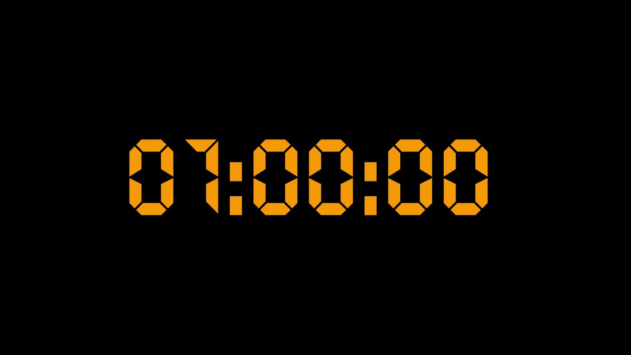 Silent One Minute Countdown Timer (no music) #timer #timercity #silent