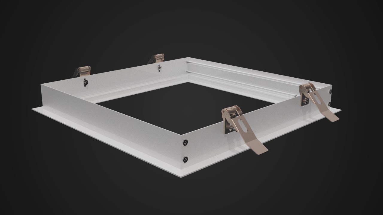 Recessed Panel light aluminum frame