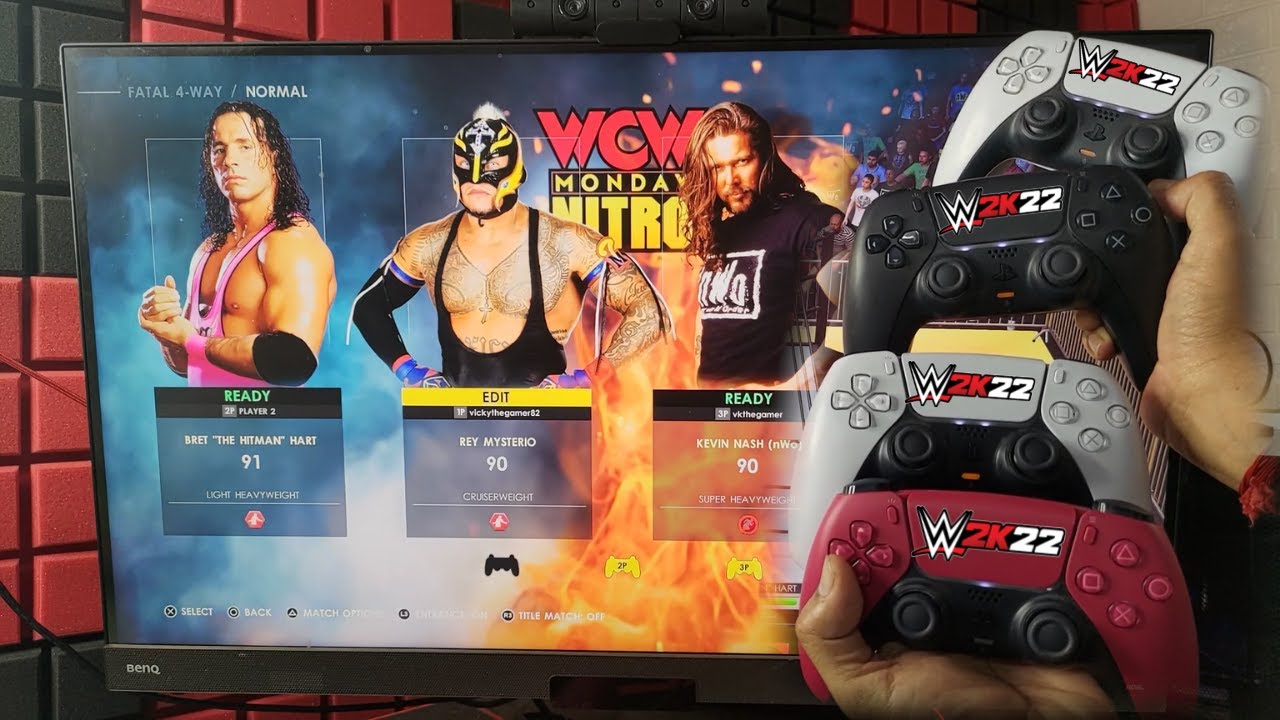 Как играть в WWE 2K22 в локальном многопользовательском режиме с участием до 4 игроков — добавьте...