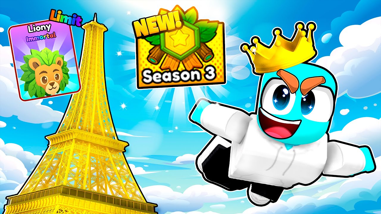 Starting over as a NOOB with OP Season 3 Pets in Climb and Jump Tower!