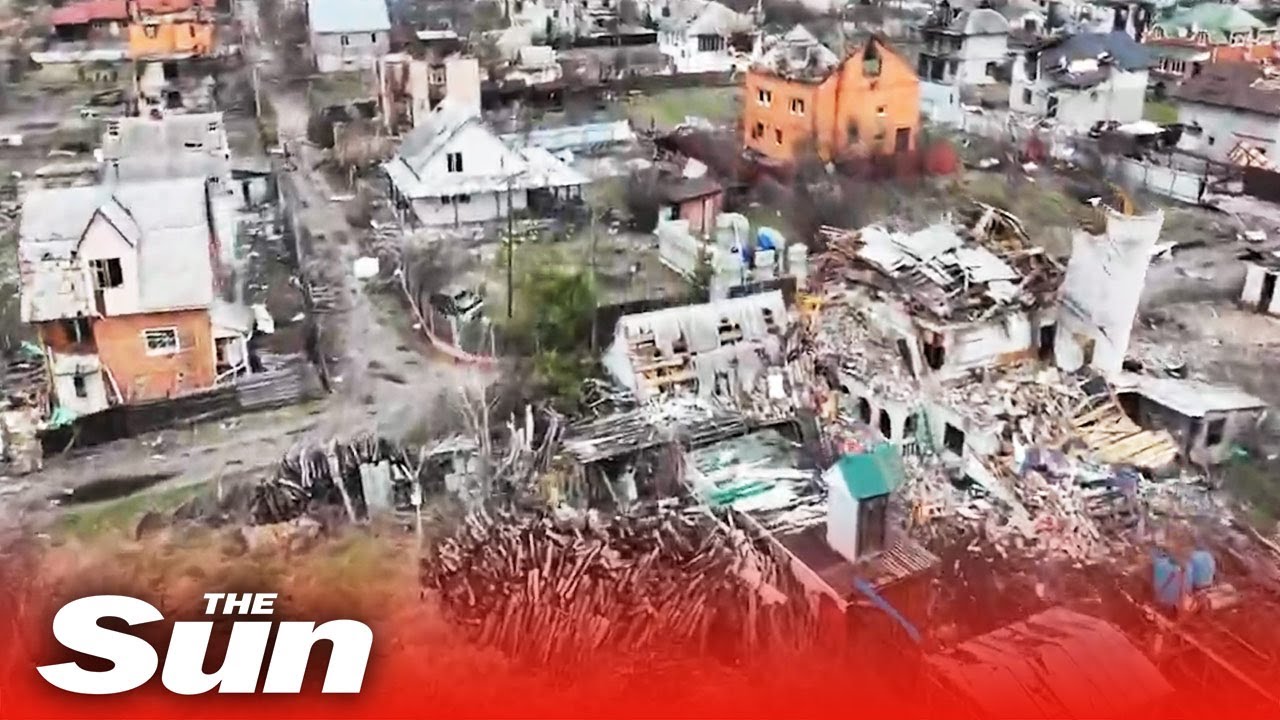 Russian forces devastated village of Moshchun destroyed as they advanced on Kyiv