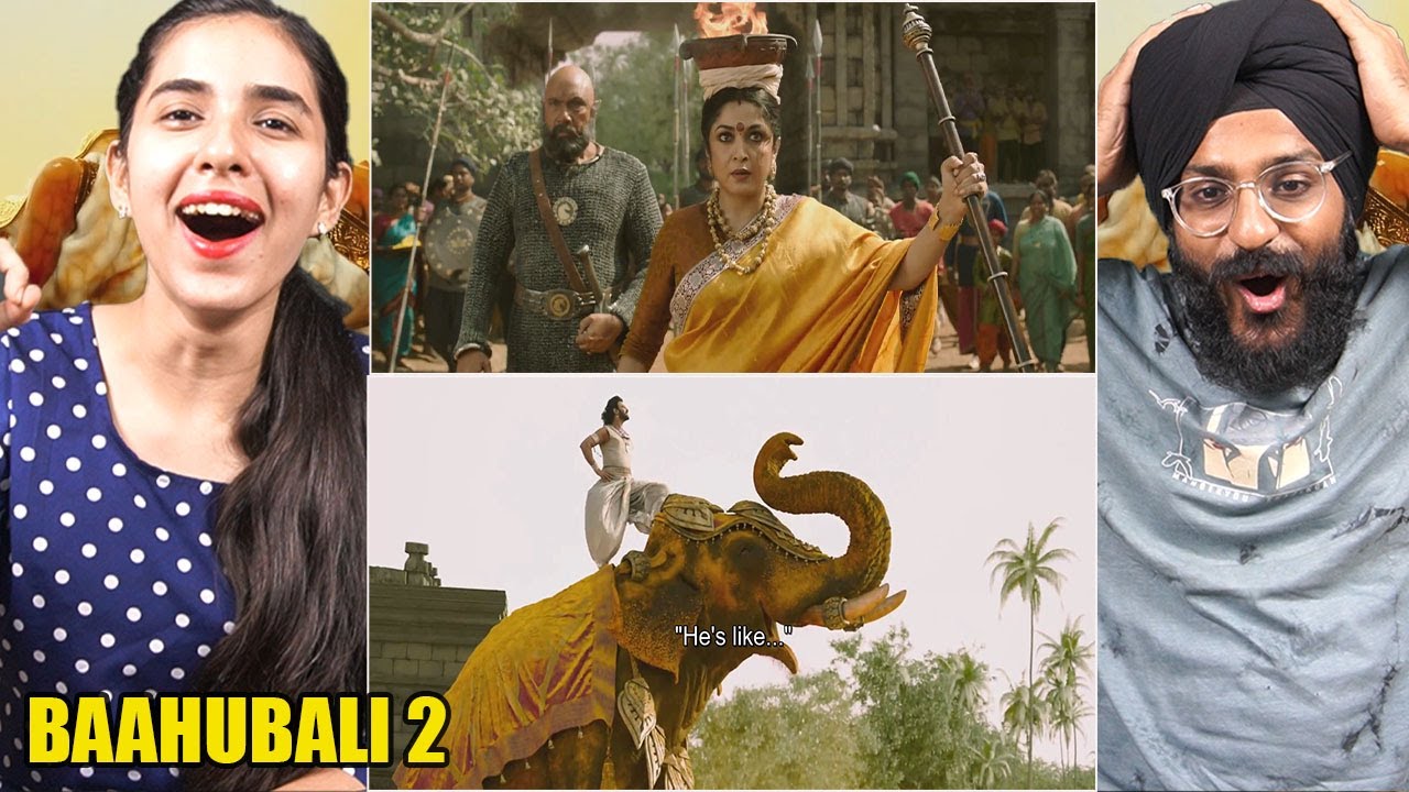 Muskan's First Time Reacting to Baahubali 2 Introduction Scene!! | JAW DROPPING!! | Prabhas