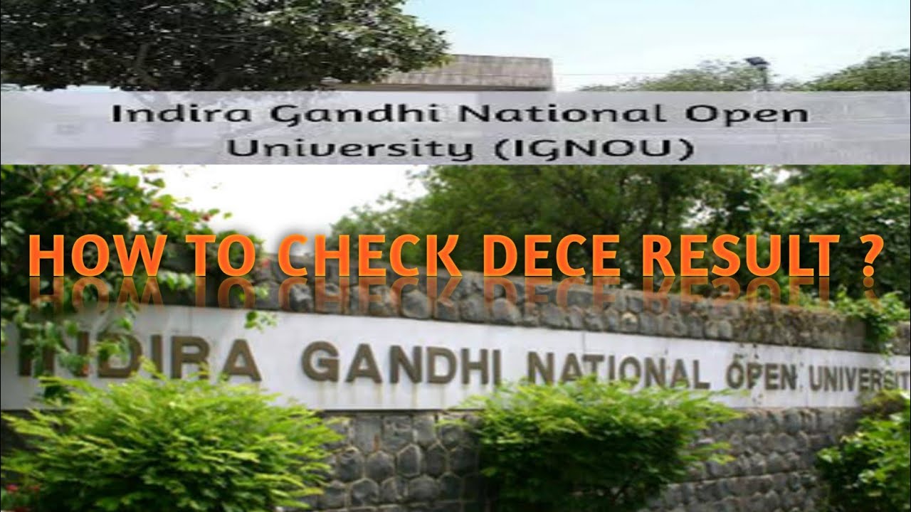 IGNOU December results, Assignment, theory and project marks check