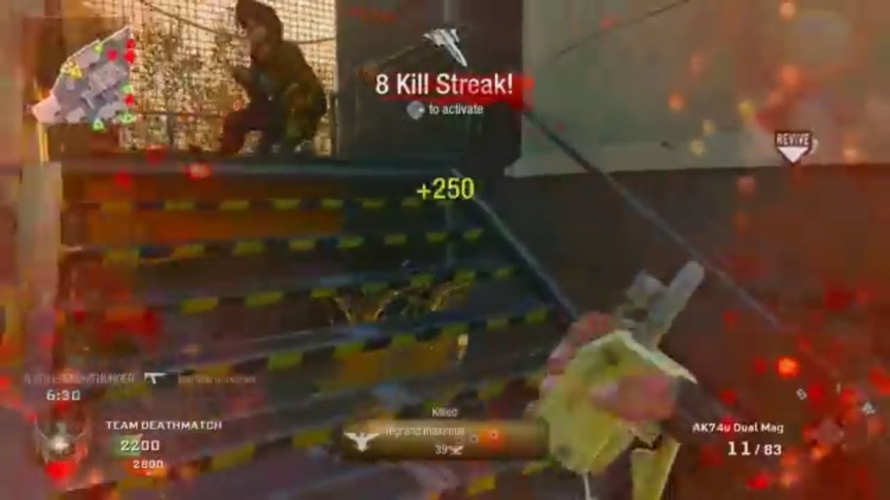 AK74U Gameplay! Call of Duty: Black Ops AK74U Multiplayer on Launch (COD BO1 Combat record)