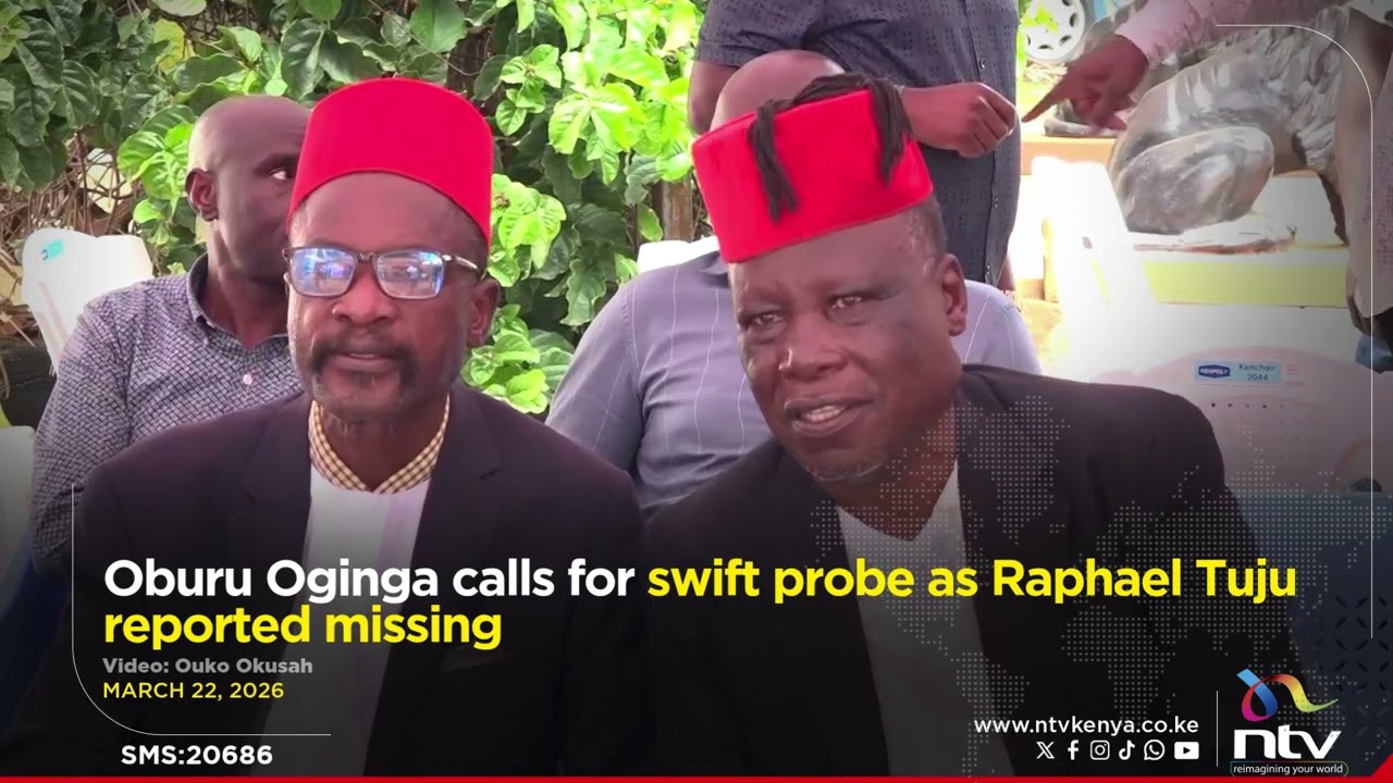 Oburu Oginga calls for swift probe as Raphael Tuju reported missing