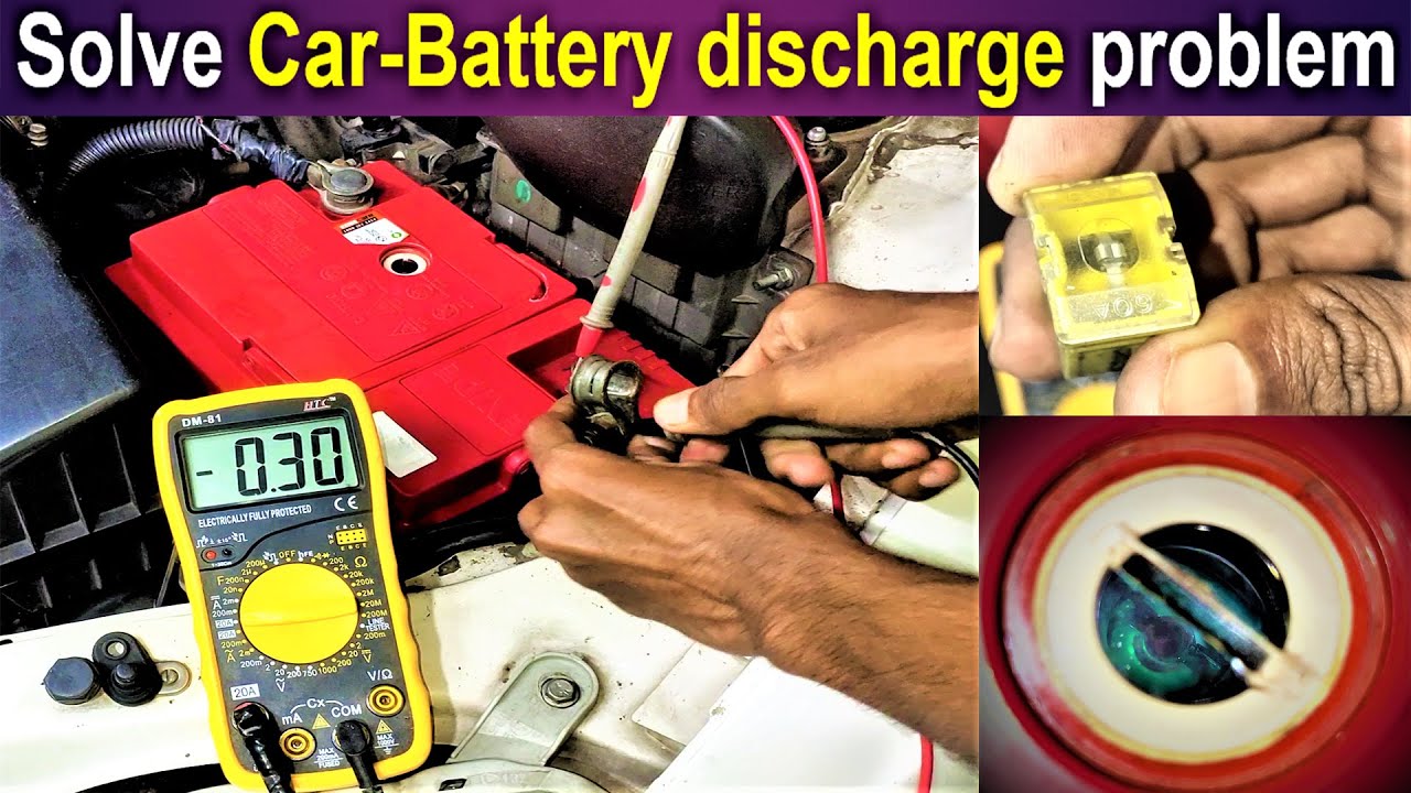 Car Battery Drain Problem Solution easy || How to solve battery discharge problem easily in Hindi