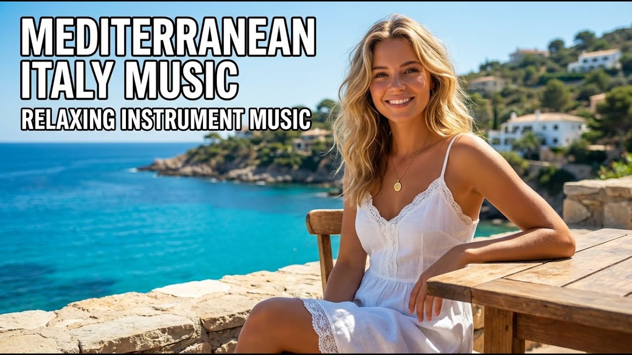 Mediterranean Dinner Music Italy 🍷 Romantic Italian Cafe Instrumental ❤️