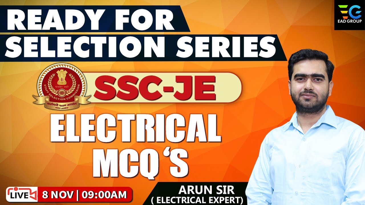 SSC-JE MARATHON , ELECTRICAL MCQ
