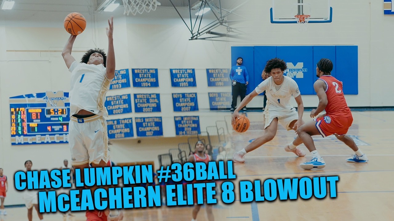 Chase Lumpkin #36BALL In HEATED WIN OR GO HOME ELITE 8 PLAYOFFS | McEACHERN VS PEACHTREE RIDGE