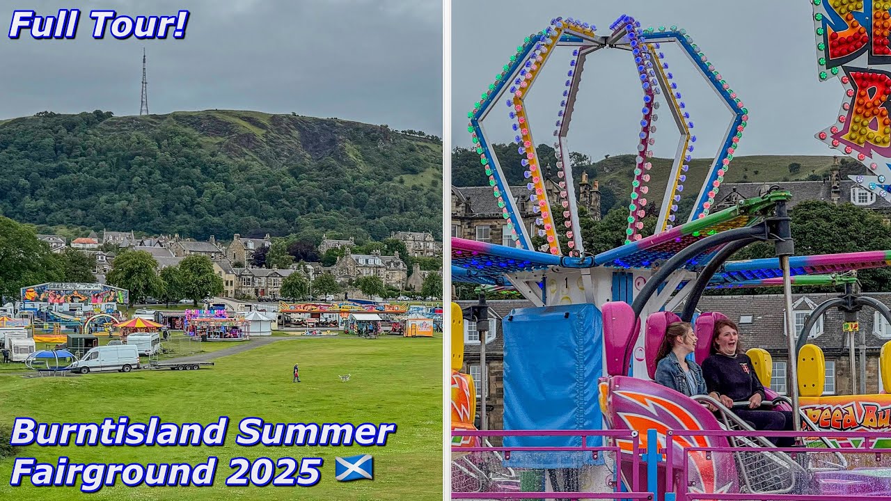 A Walkaround Burntisland Summer Fairground in Scotland! | Rides & Attractions - Full Tour