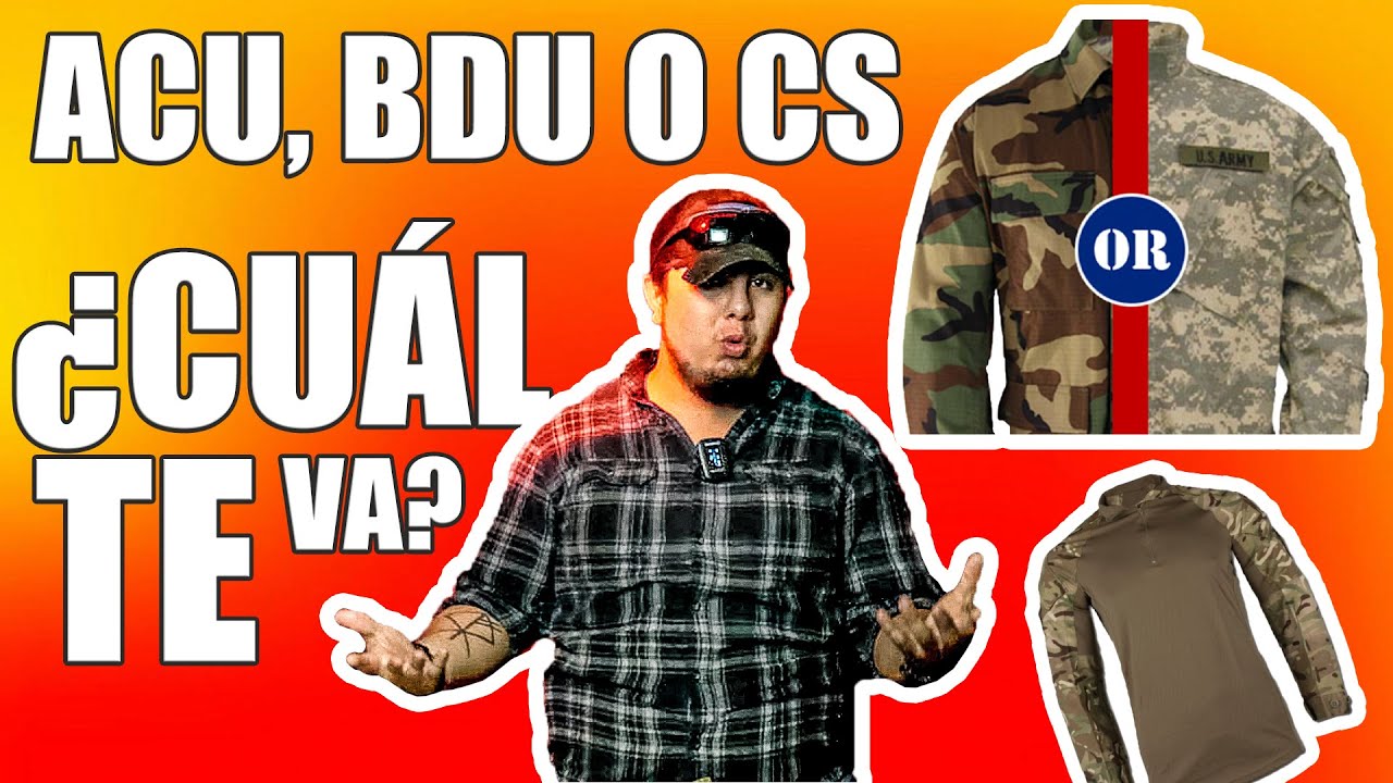 ACU, BDU y Combat Shirt ¿Cuál es la diferencia Todo lo que necesitas saber