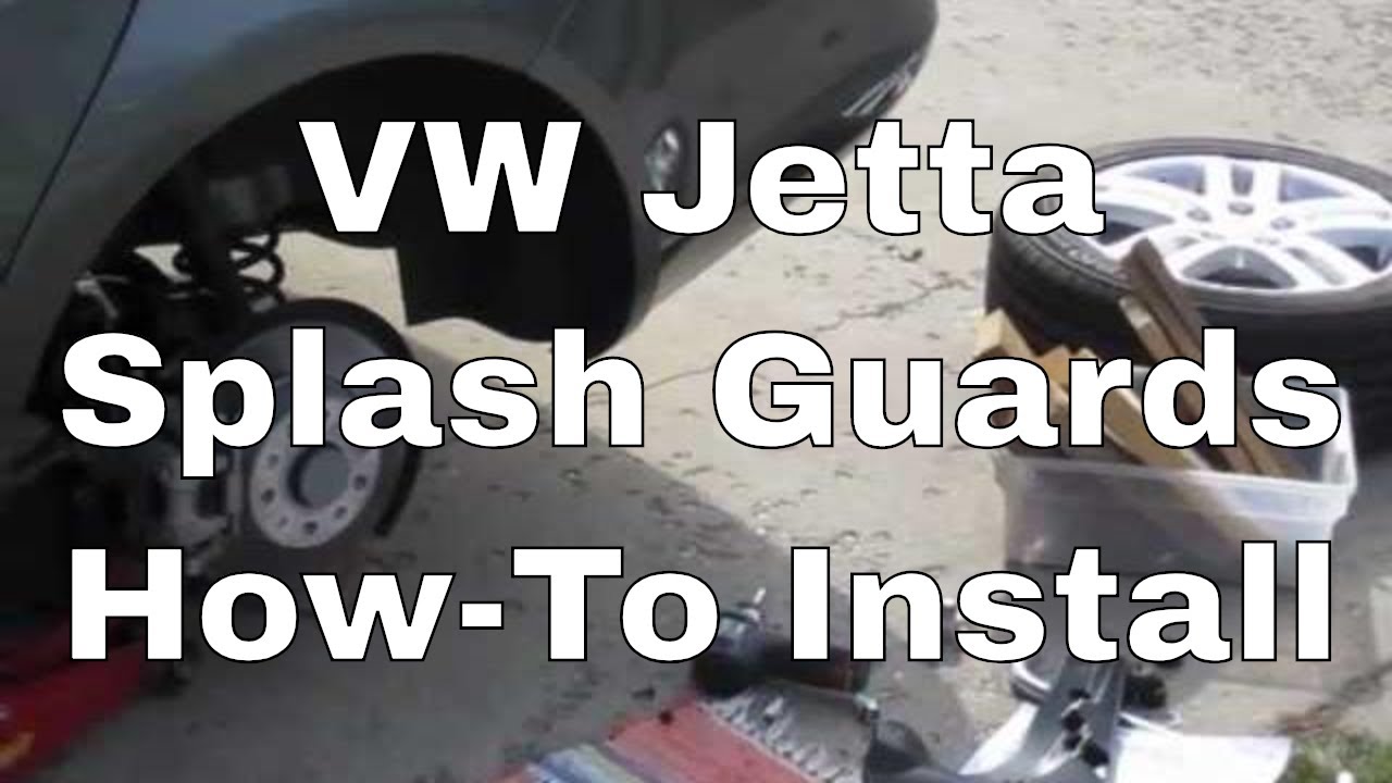 HOW TO INSTALL 2010 VW JETTA SPLASH GUARDS - Step by step walkthrough installing splash guards