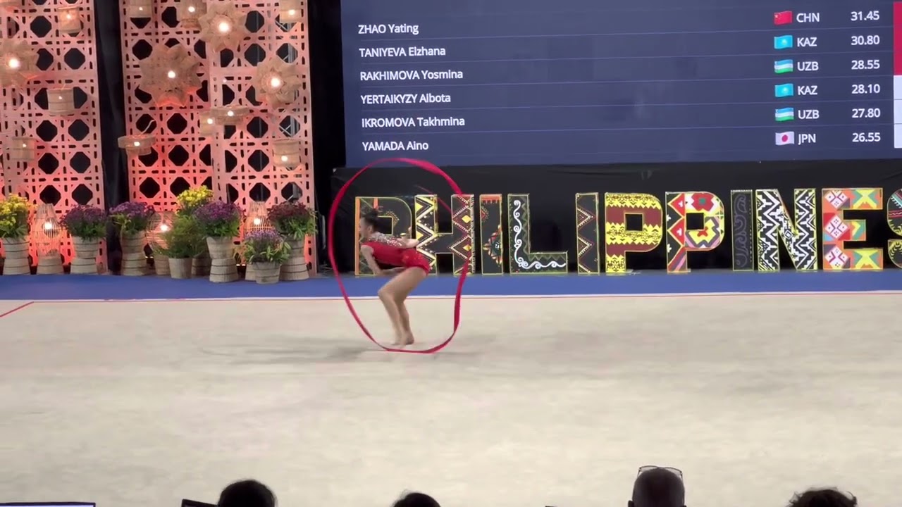 Wang Zilu (CHN) Ribbon Final Rhythmic Gymnastics Asian Championships 2023