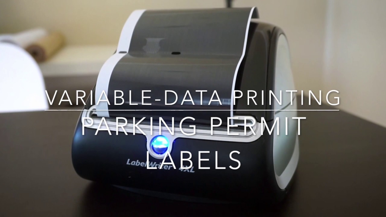 Parking Permit Labels