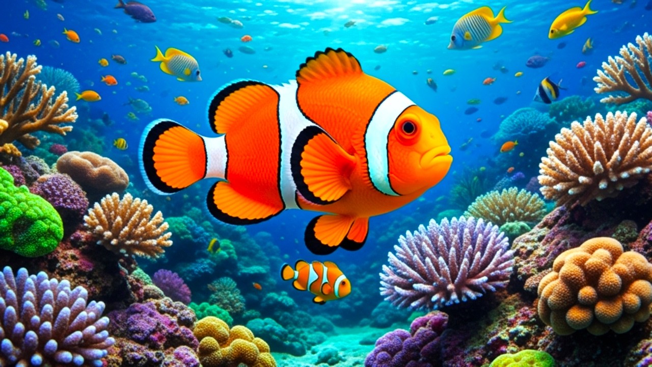 4K Aquarium Ambience 🌊 Relaxing Underwater World with Colorful Coral Reefs & Jellyfish
