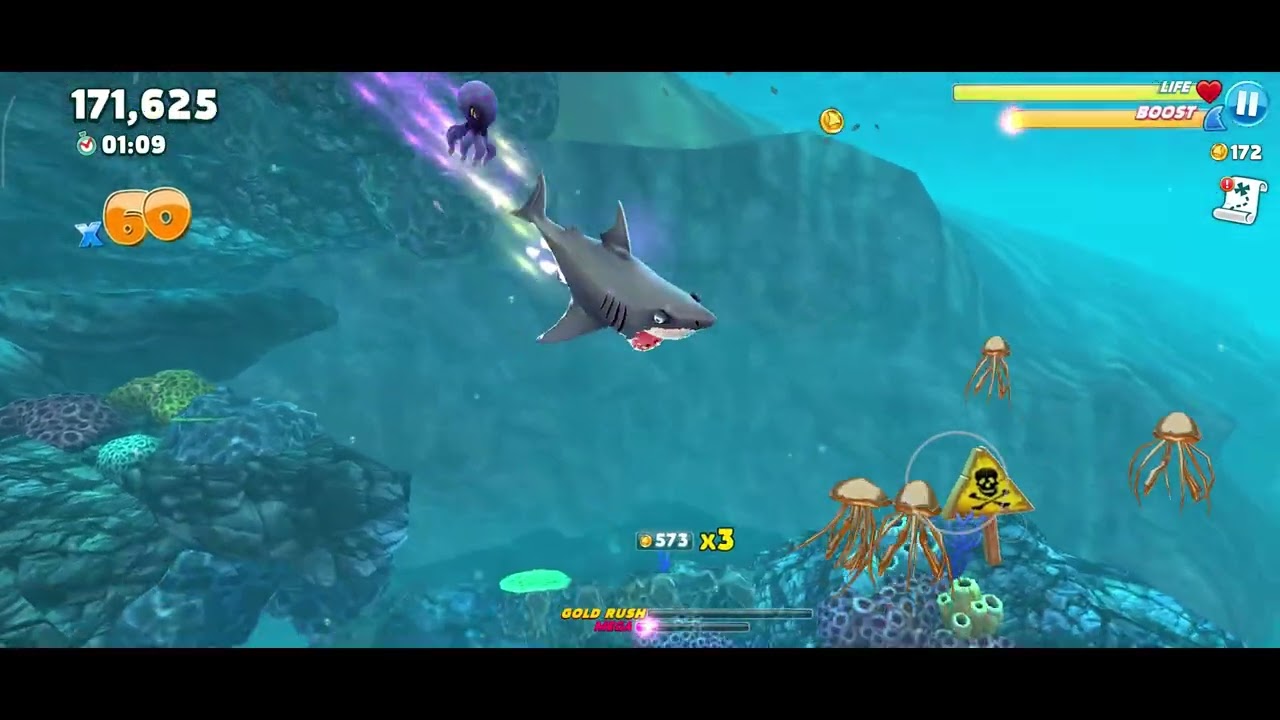 🤩 293k Scored with Bull Shark Full Video in 4k #hungrysharkworld #shark #sharkgame #bullshark