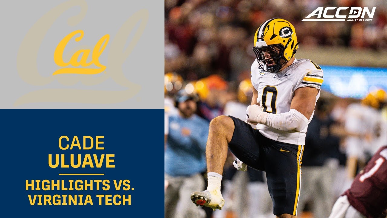 Cal LB Cade Uluave Highlights vs. Virginia Tech