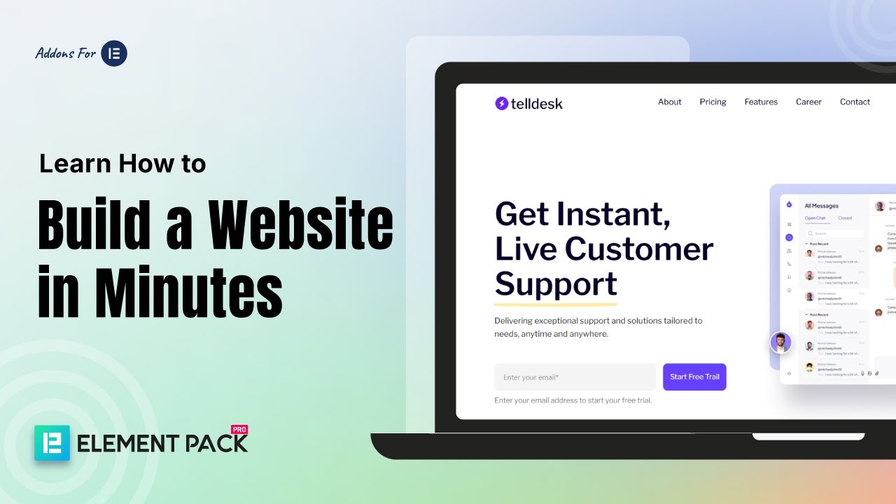 Build a Complete Website in Minutes with Element Pack Pro | Live Copy or Paste Tutorial