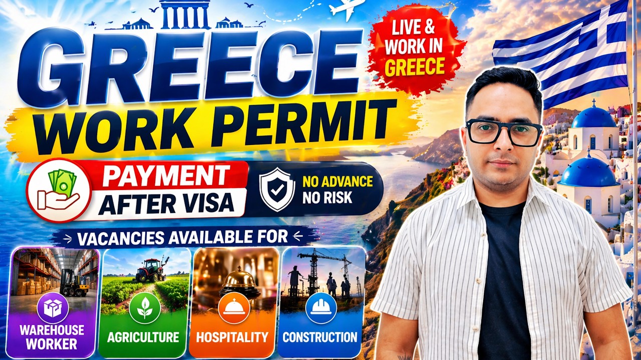 Amayca International | All Payment After Visa | Greece Work Permit | Jobs in Europe🇪🇺| #europe #visa