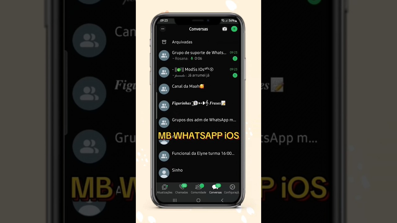 Saiu atualiza&ccedil;&atilde;o do MB WHATSAPP iOS #smartphone #tutorialesandroid #dicas #whatsapp #mbwhatsapp