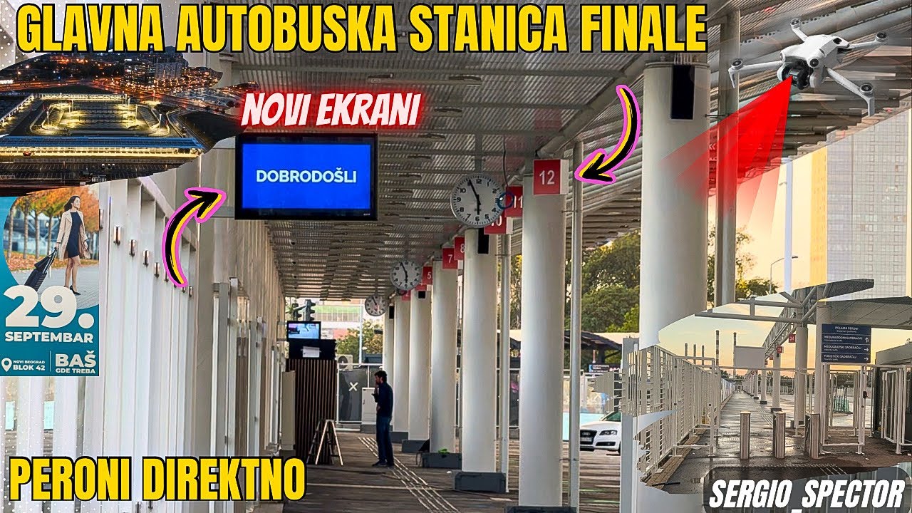 2 dana do otvaranja Glavne AUTOBUSKE STANICE BEOGRAD - obilazak perona i kako doći do stanice #bas