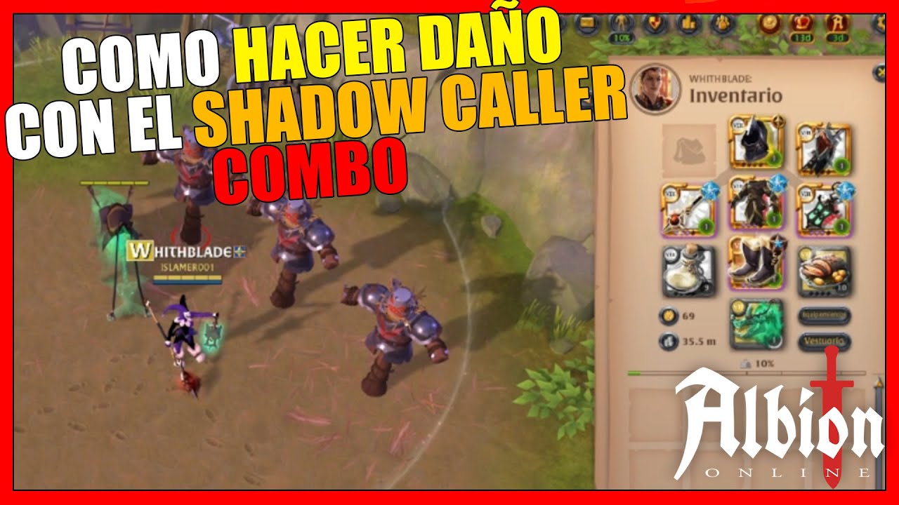 🏹 COMO hacer mucho DAÑO con el SHADOW CALLER DPS😎 | ALBION ONLINE