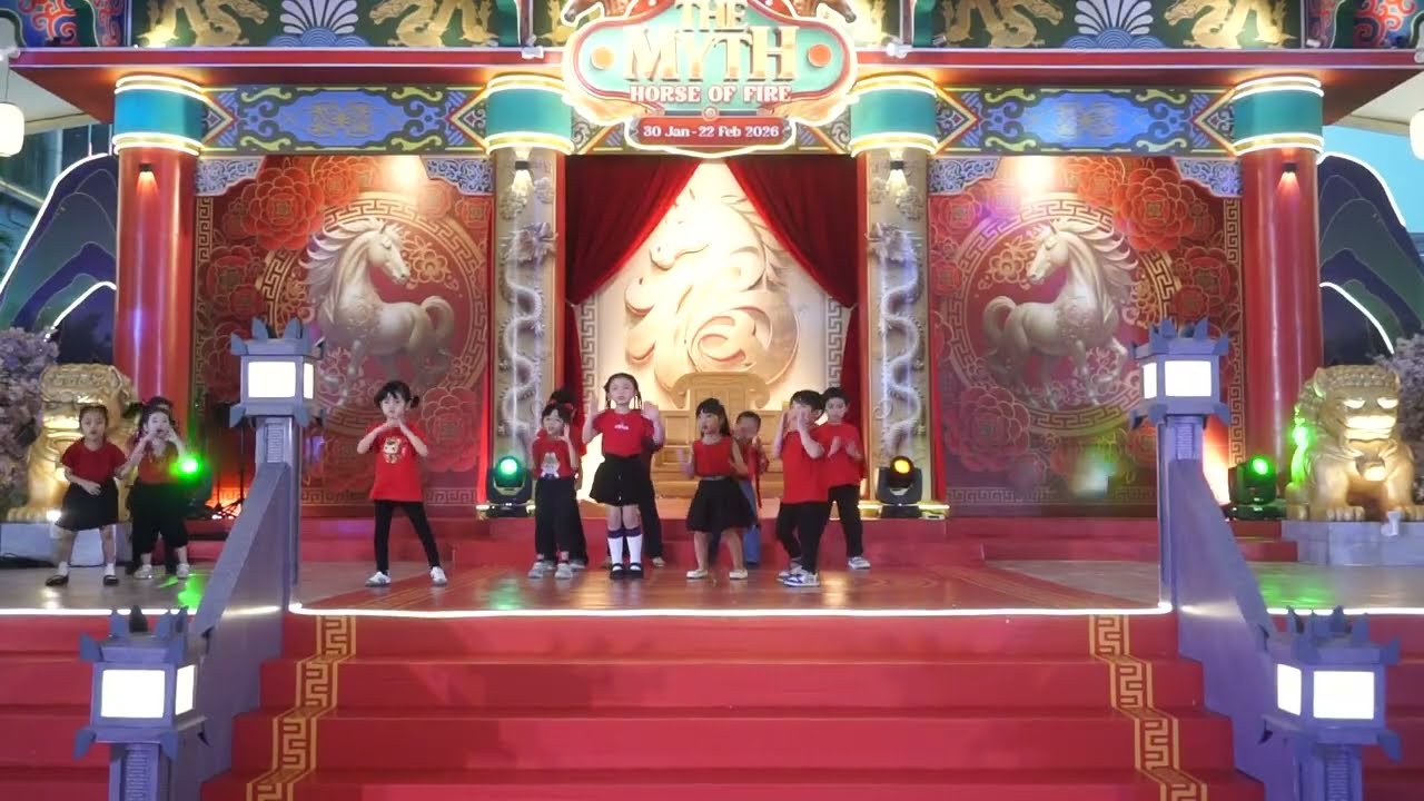 Performing Modern Dance Preschool at PCM Courtyard (14 February 2026)
