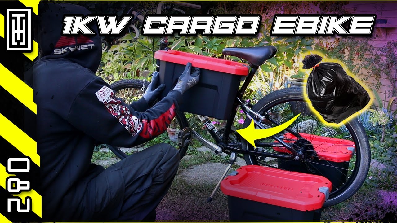 🚲 Turning Garbage 🗑️ Into A Custom Cargo E-Bike (1000W, 48V, Hub Motor) [P1]
