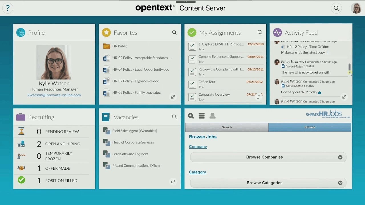 Collaborate | OpenText™ Content Suite quick demo