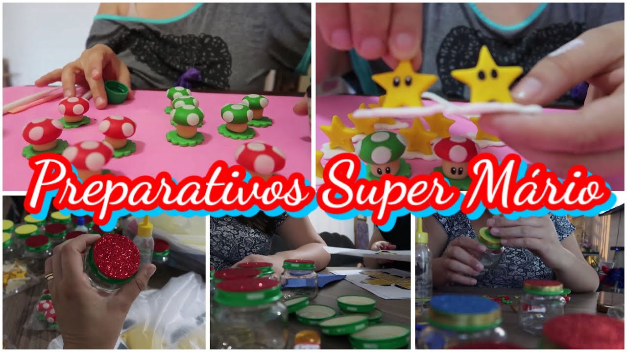 PREPARATIVOS ANIVERSÁRIO SUPER MÁRIO - FINALIZANDO BISCUITS E PERSONALIZADOS