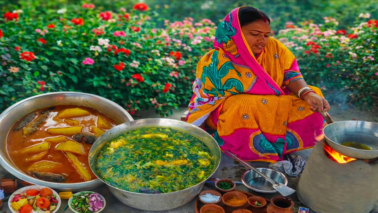 কই মাছের আলু দিয়ে রশা | বোয়াল মাছ দিয়ে শাকের ঝোল | Bengali Fish Curry Recipe | cooking | Recipe