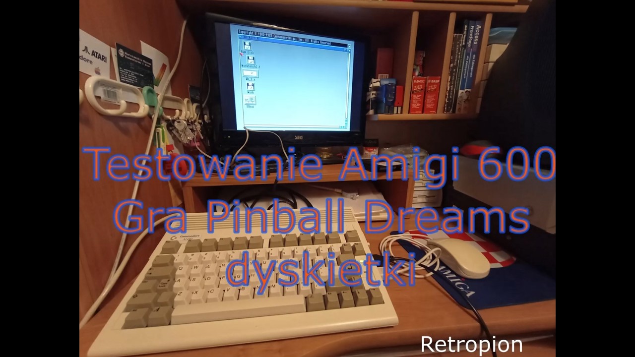 Podłączanie: Amiga 600 + próbuję grać w grę
