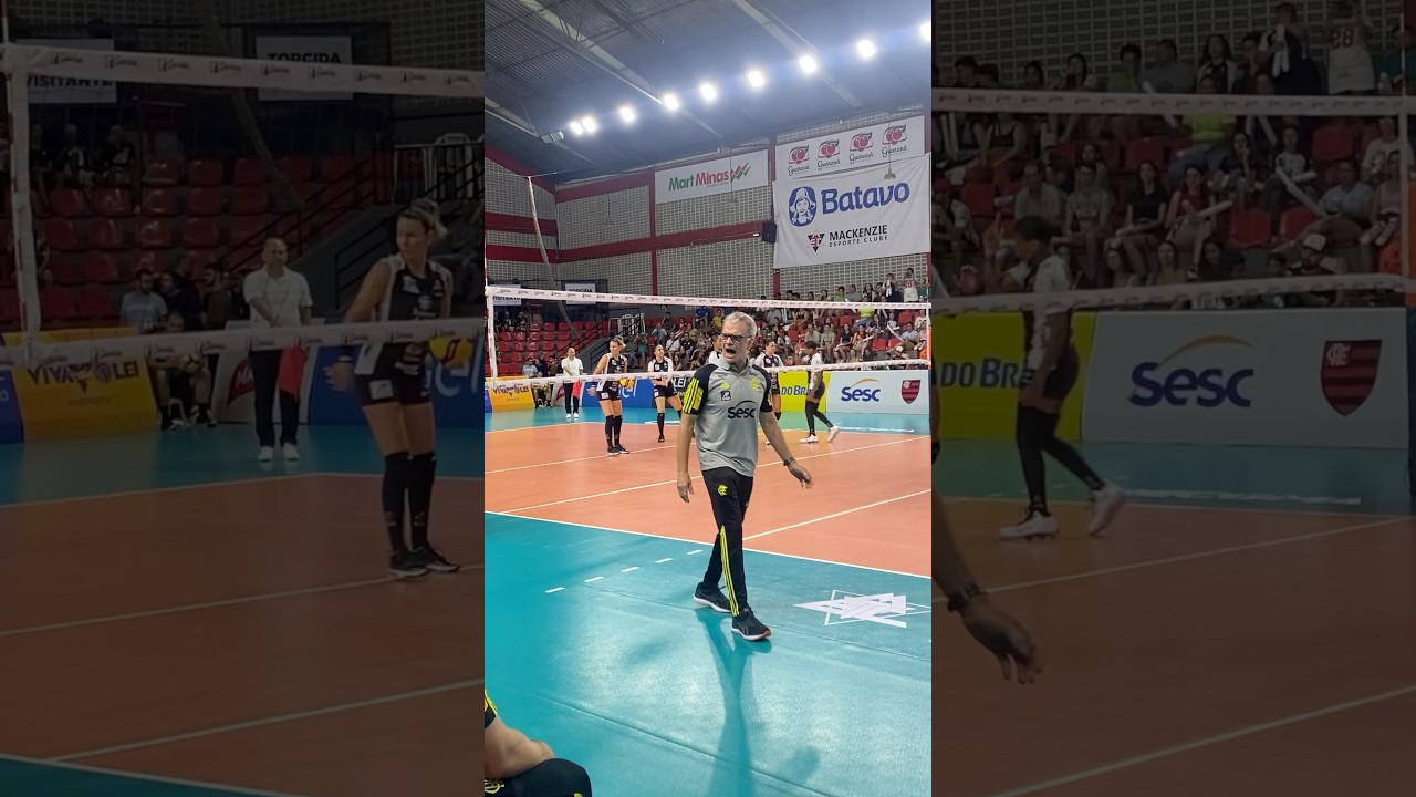 #BernardinhoCam mostrando as rea&ccedil;&otilde;es do treinador Bernardinho #cbvolei #superligadevolei #volei