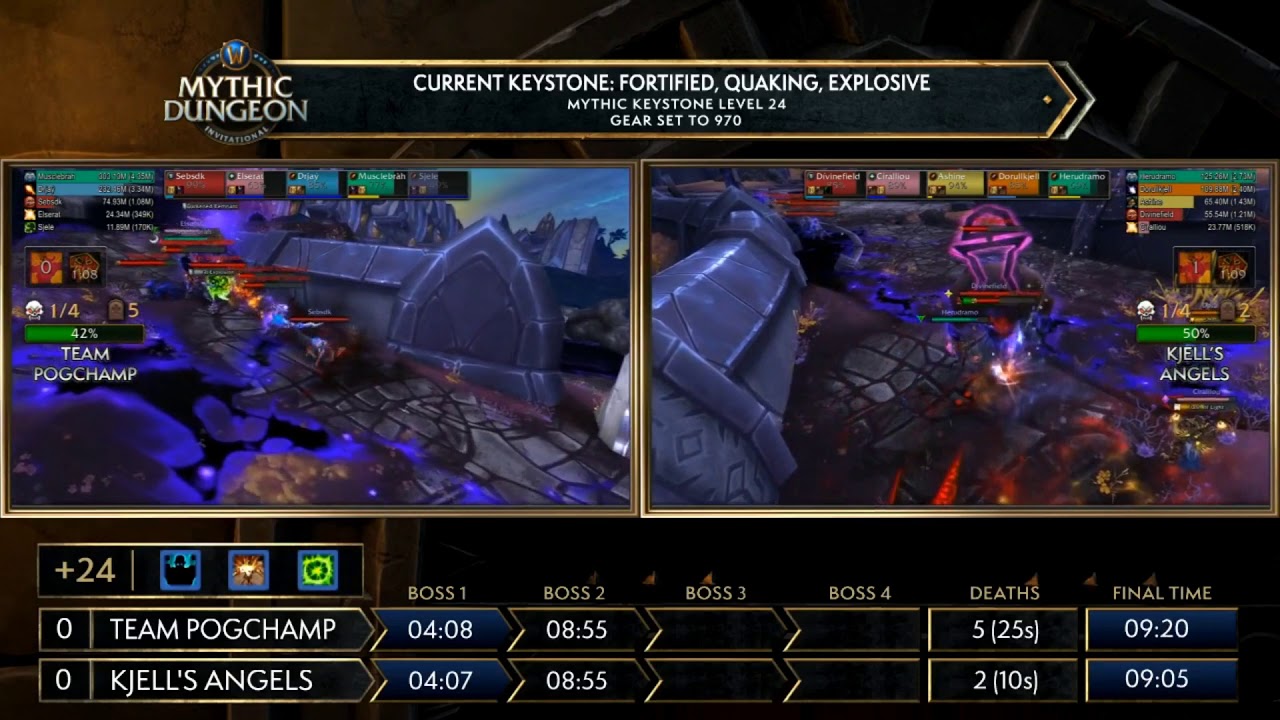 EUROPE Grand Final!  MDI Mythic Dungeon Invitational 2018! Team Pogchamp vs Kjell's Angels!