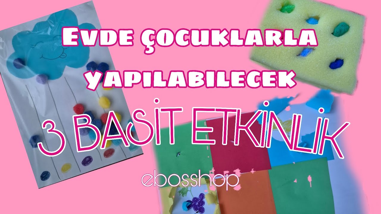 Çocuklarla yapılabilecek basit etkinlikler 🥳(Simple activities with children)