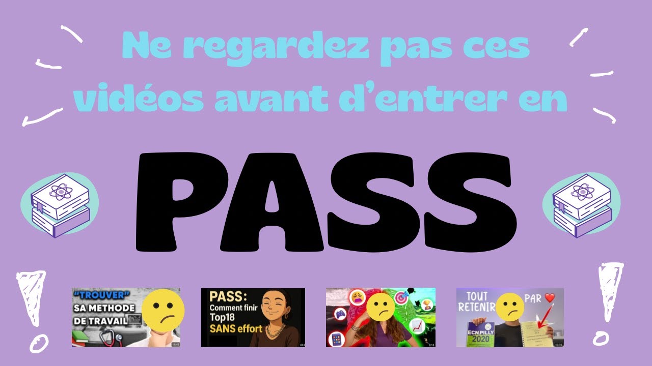 Ne regardez pas ces vidéo avant d’entrer en PASS ! (Médecine, PASS)