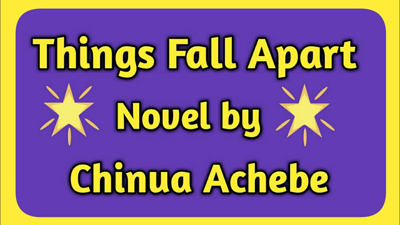 Things Fall Apart Novel by Chinua Achebe in Tamil