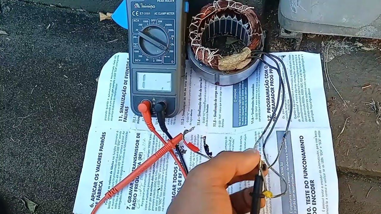 Como testar o estator de motor de portão eletrônico jetflex
