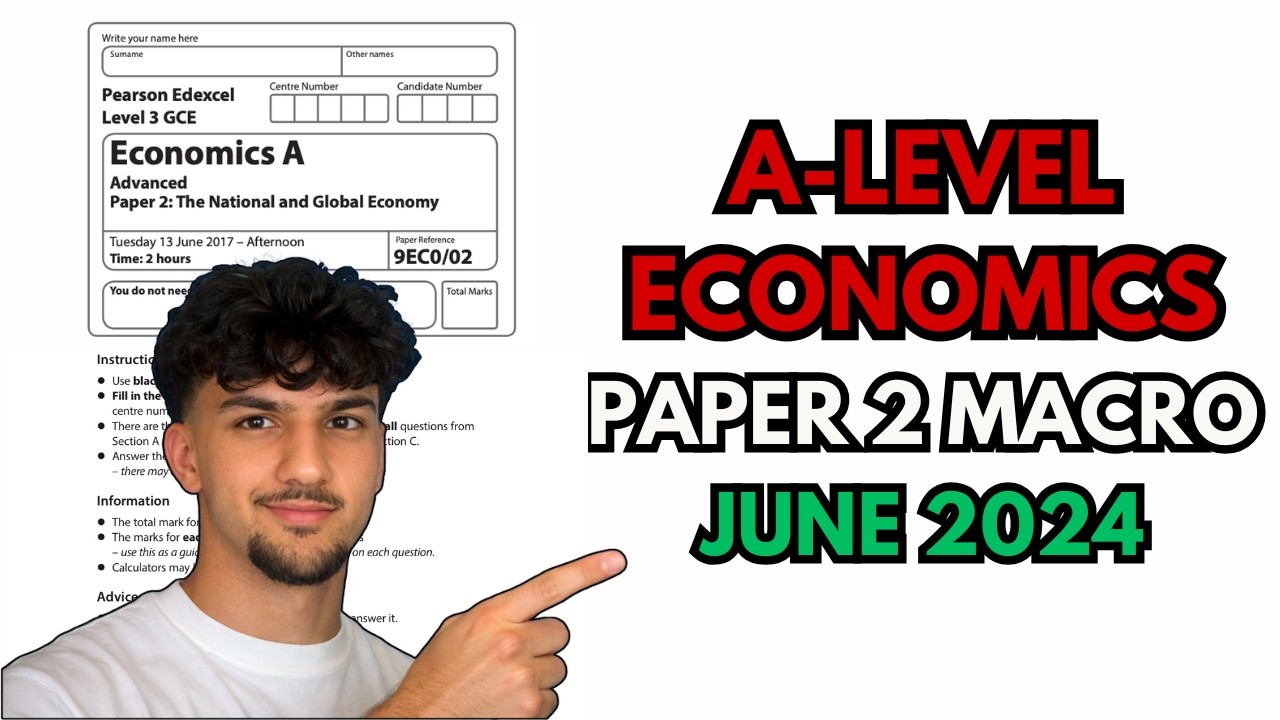 Edexcel A Level Economics Paper 2 (Macro) 2024 | Full Paper Walkthrough