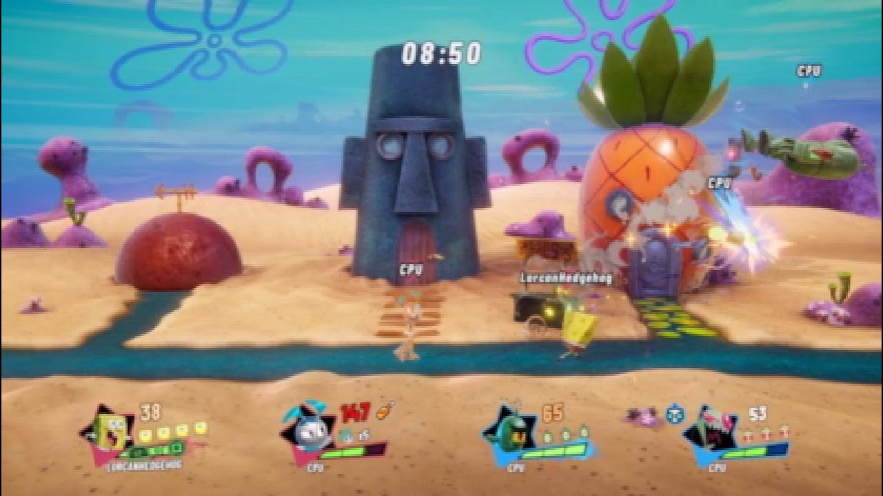 Nickelodeon All Star Brawl 2: Conch Street and Timeless Stardial Stages