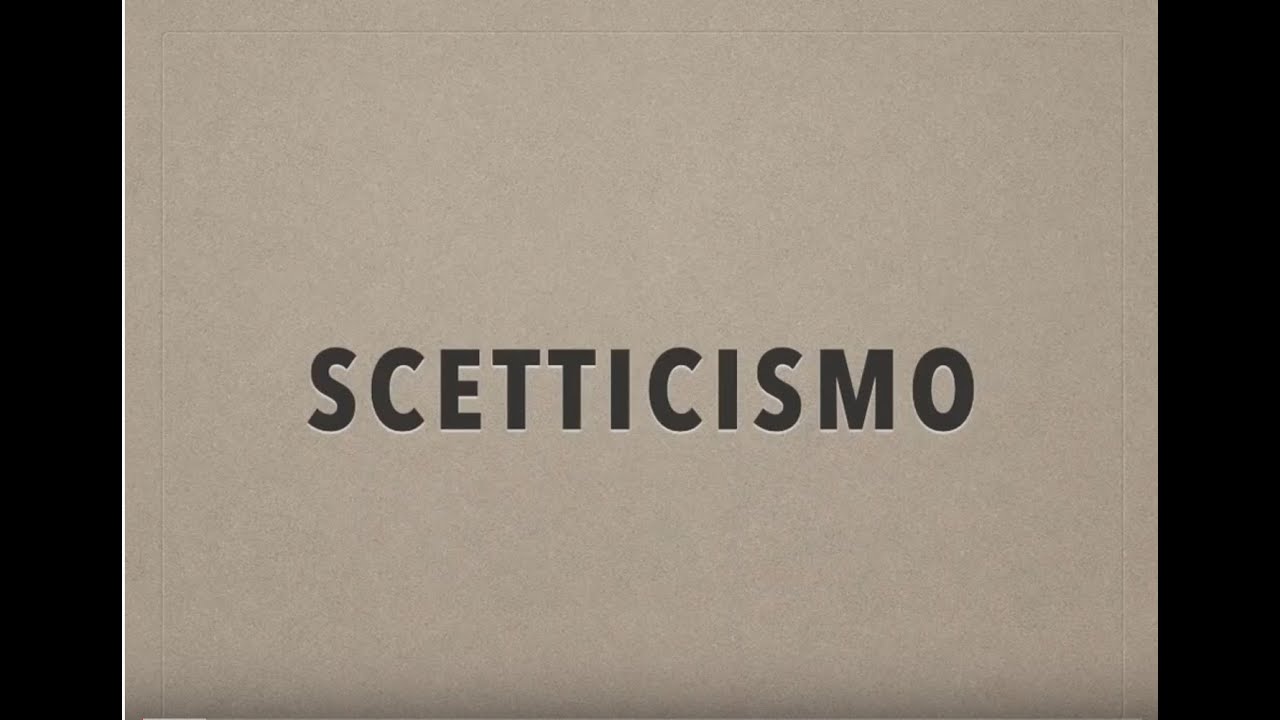 Scetticismo