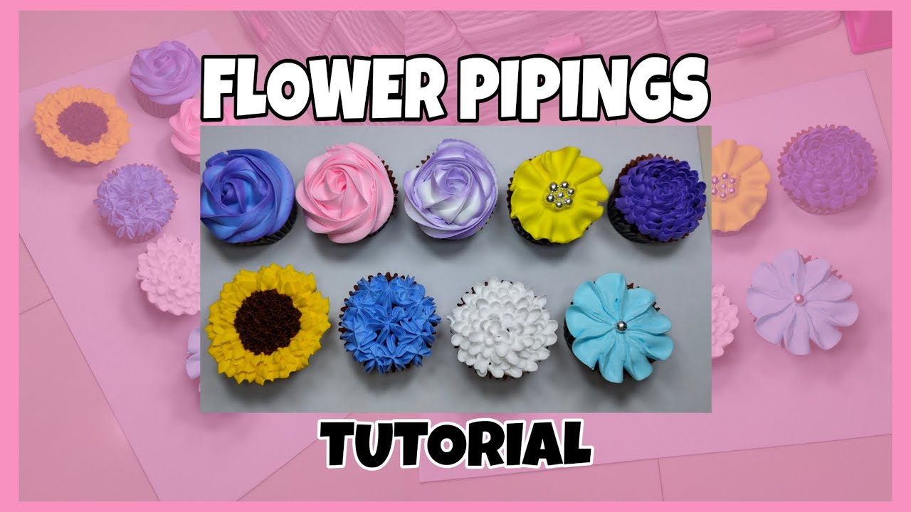 Ibat - Ibang flower piping tips | Piping tips | Cupcake Piping tutorial | Lordeliza Salundaguit