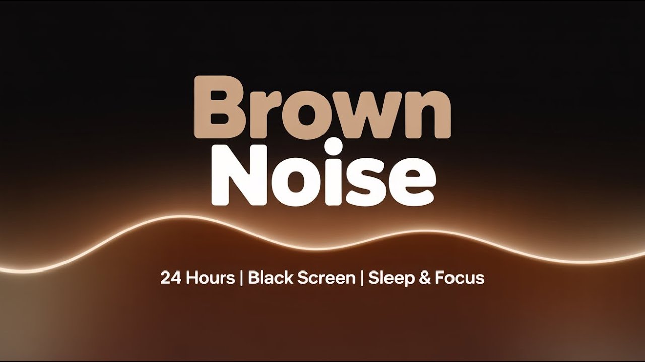 24 Hours of Rain & Brown Noise • Black Screen • No Ads • Deep Sleep, Study & Focus