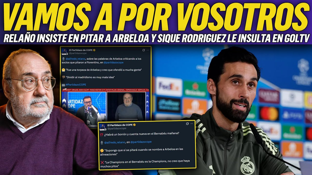 💥SIGUE LA CAMPAÑA DE INSULTOS CONTRA ARBELOA EN LA PREVIA DE CHAMPIONS